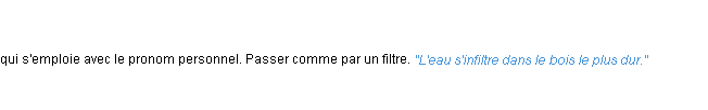 Définition infiltrer ACAD 1798