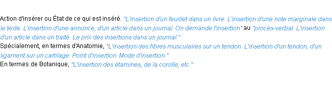 Définition insertion ACAD 1932