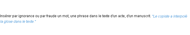 Définition interpoler ACAD 1835