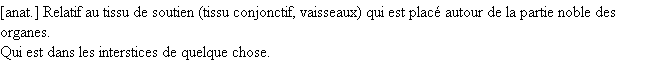 Définition interstitiel