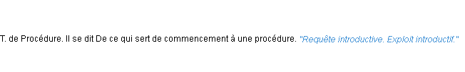 Définition introductif ACAD 1835