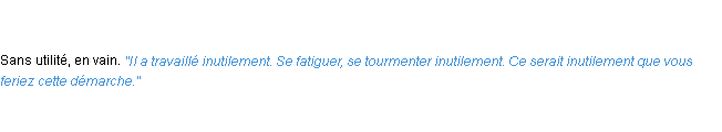 Définition inutilement ACAD 1835