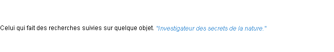 Définition investigateur ACAD 1798