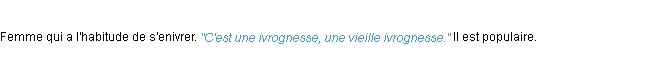Définition ivrognesse ACAD 1932