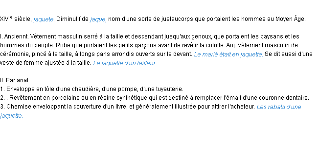 Définition jaquette ACAD 1986