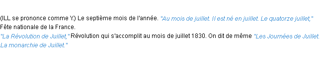 Définition juillet ACAD 1932