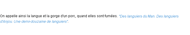 Définition languier ACAD 1798