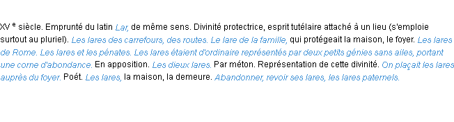 Définition lare ACAD 1986