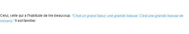 Définition liseur ACAD 1835