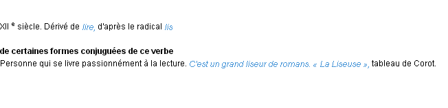 Définition liseur ACAD 1986