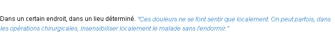 Définition localement ACAD 1932