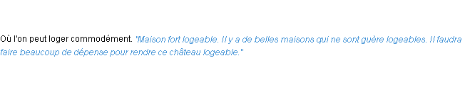 Définition logeable ACAD 1835