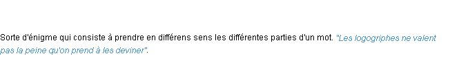 Définition logogriphe ACAD 1798