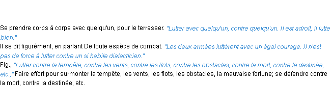 Définition lutter ACAD 1835