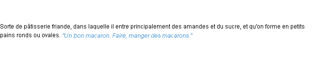 Définition macaron ACAD 1835