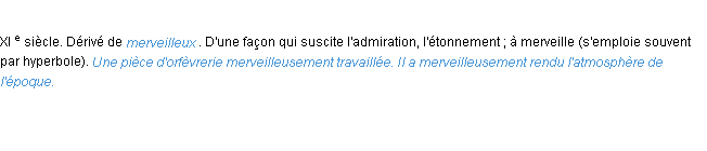 Définition merveilleusement ACAD 1986
