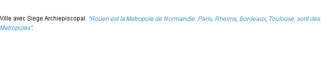 Définition metropole ACAD 1694