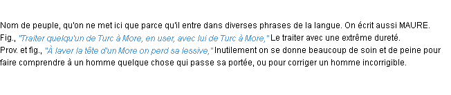 Définition more ACAD 1932