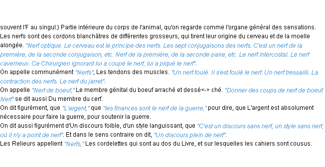 Définition nerf ACAD 1798