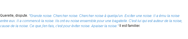 Définition noise ACAD 1835