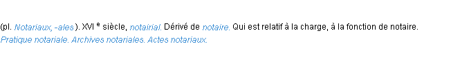 Définition notarial ACAD 1986