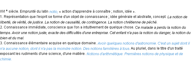 Définition notion ACAD 1986