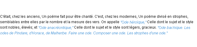 Définition ode ACAD 1835