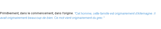 Définition originairement ACAD 1835