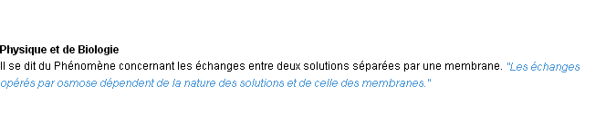Définition osmose ACAD 1932