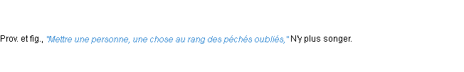 Définition oublie ACAD 1835