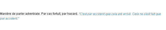 Définition par accident ACAD 1762