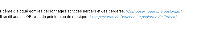 Définition pastorale ACAD 1932