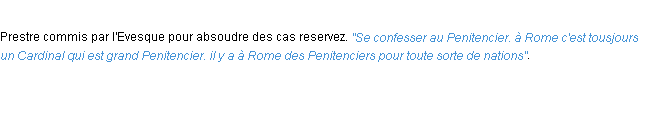 Définition penitencier ACAD 1694