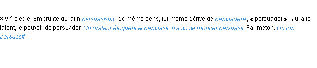 Définition persuasif ACAD 1986