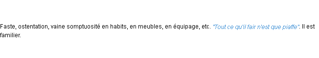 Définition piaffe ACAD 1798