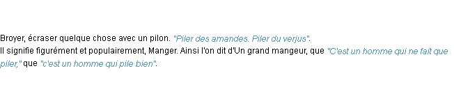 Définition piler ACAD 1798