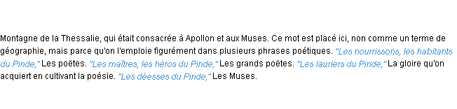 Définition pinde ACAD 1835
