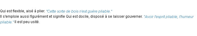 Définition pliable ACAD 1932