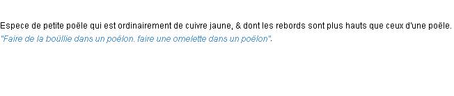 Définition poelon ACAD 1694