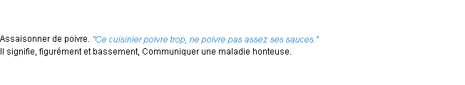 Définition poivrer ACAD 1835