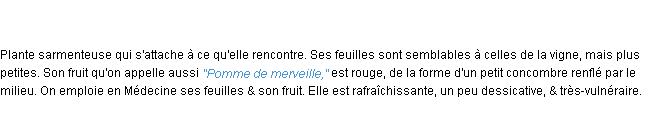 Définition pomme de merveille ACAD 1762