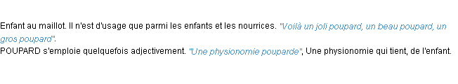 Définition poupard ACAD 1932