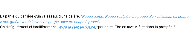 Définition poupe ACAD 1798