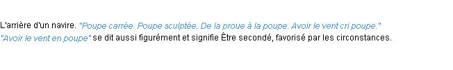 Définition poupe ACAD 1932