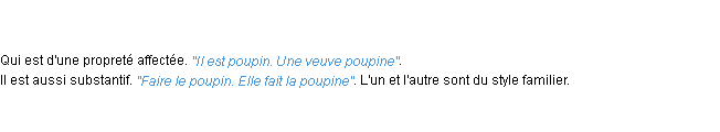 Définition poupin ACAD 1798