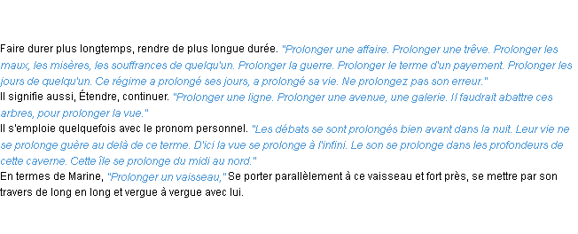 Définition prolonger ACAD 1835