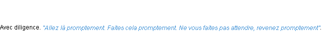 Définition promptement ACAD 1798