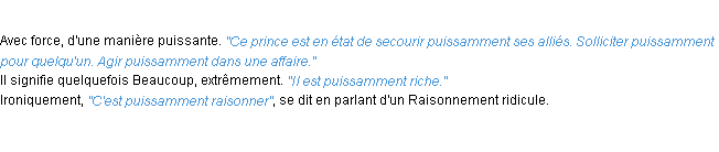 Définition puissamment ACAD 1932