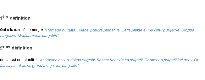 Définition purgatif ACAD 1835