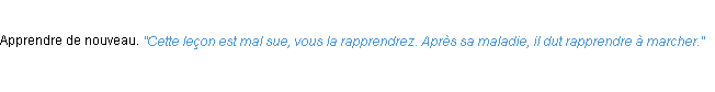Définition rapprendre ACAD 1932